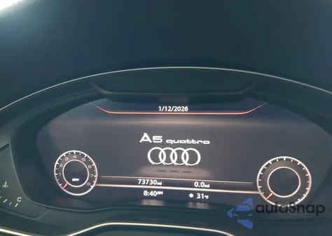 2018 Audi A5 2.0T Premium z USA, uszkodzony, nr VIN WAUPNAF50JA001554